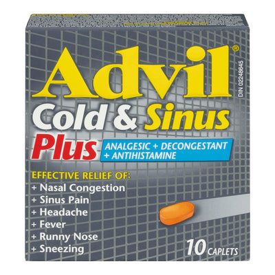ADVIL Cold & Sinus Plus 10 Caplets