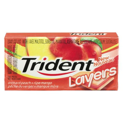 TRIDENT Layers Peach Mango 1 EA