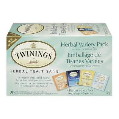 Twinings Herbal Tea Variety Pack, 20 ct