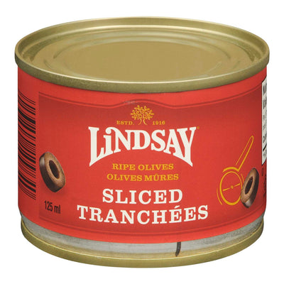 LINDSAY Sliced Ripe Olives 125ml