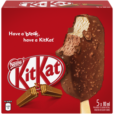 Nestle Kit Kat Frozen Dessert Bars, 5 ct