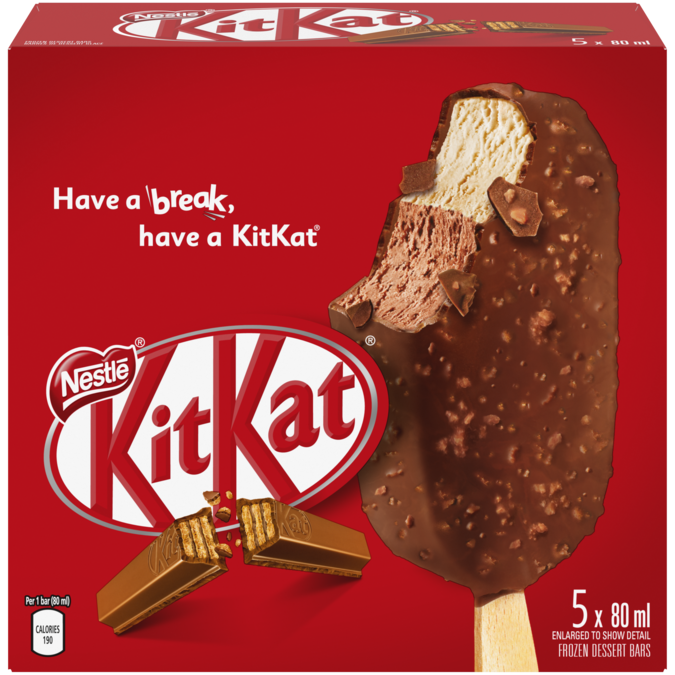 Nestle Kit Kat Frozen Dessert Bars, 5 ct