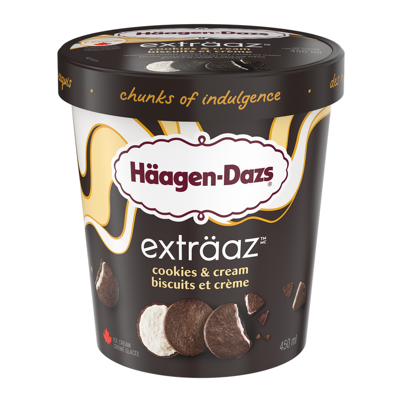 Haagen Dazs Exraaz Caramel Cone Explosion Ice Cream, 450 mL