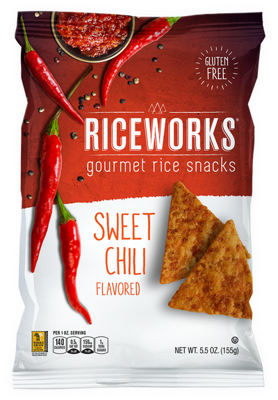 Riceworks Sweet Chili Flavored Gourmet Rice Snacks, 156 g