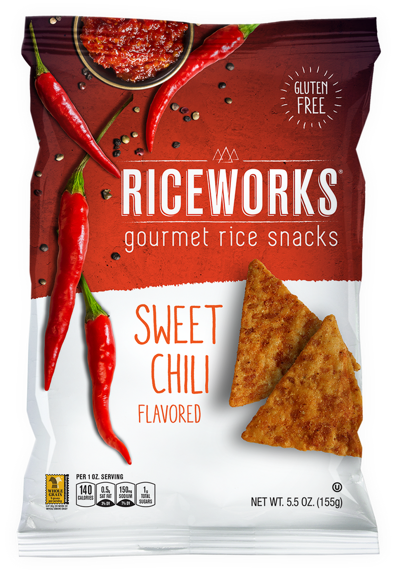 Riceworks Sweet Chili Flavored Gourmet Rice Snacks, 156 g
