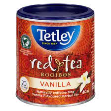 TETLEY Red Tea Rooibos Vanilla 40g 20's