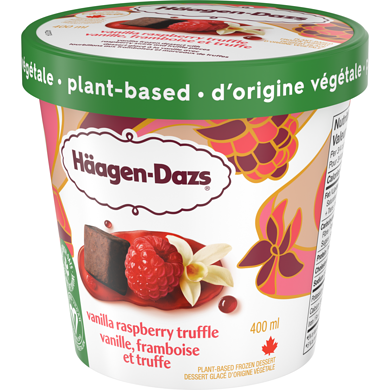HAAGEN-DAZS PLANT BASED RASP 3 ea