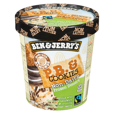Ben & Jerry's P.B and Cookies Non-Dairy Frozen Dessert, 500 mL