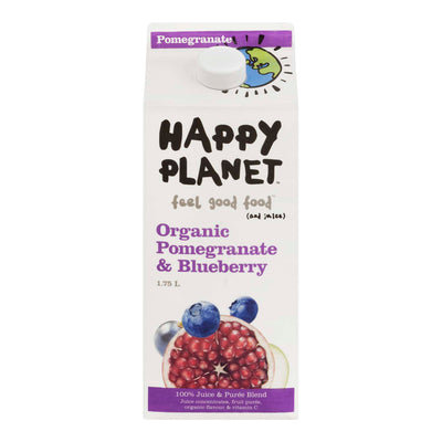 HAPPY PLANET Organic Pomegranate & Blueberry Juice 1.75L