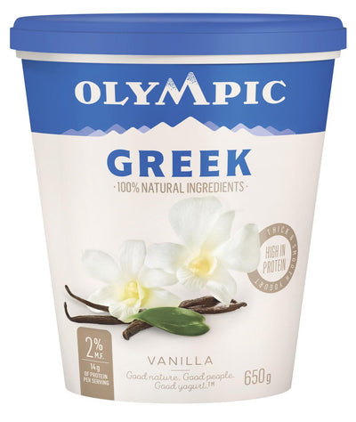 Olympic Vanilla Greek Yogurt, 650 g