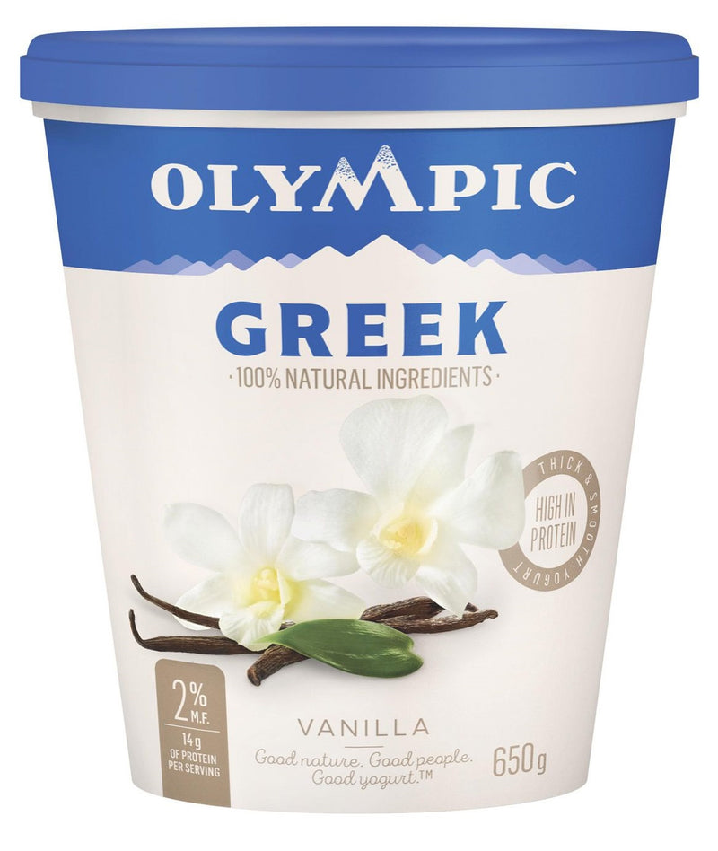 Olympic Vanilla Greek Yogurt, 650 g
