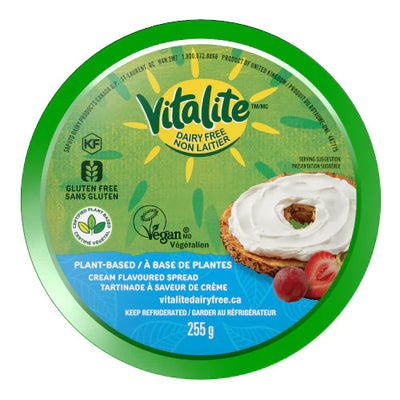 Vitalite Plant Based Dairy Free Cream Flavored Spread, 255 g
