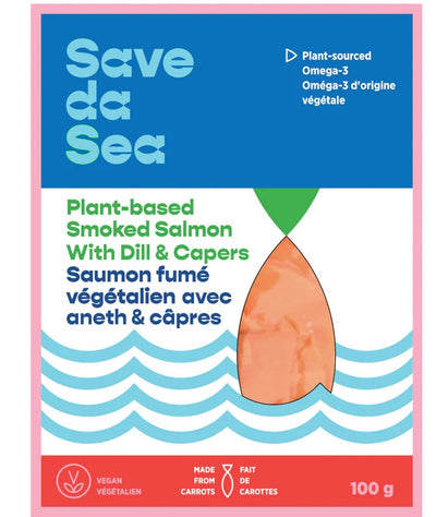 Save Da Sea Plant-Based Smoked Salmon With Dill & Capers, 100 g