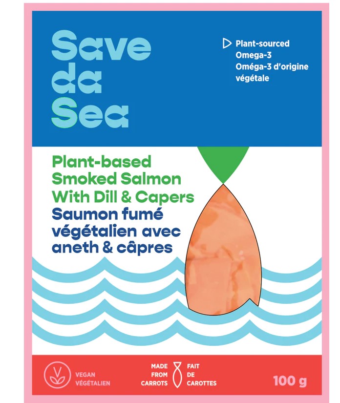 Save Da Sea Plant-Based Smoked Salmon With Dill & Capers, 100 g