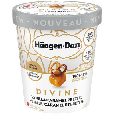 HAAGEN-DAZS DIVINE Vanilla Caramel Pretzel 475ml