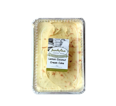 Portofino European Bakery Lemon Coconut Cream Cake, 630 g