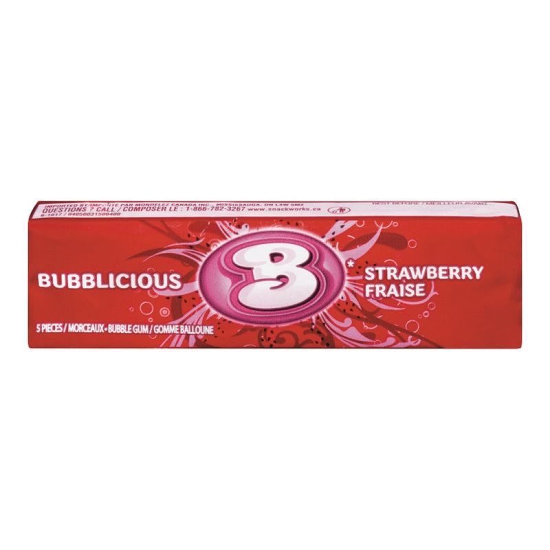 BUBBILICIOUS Strawberry Bubble Gum