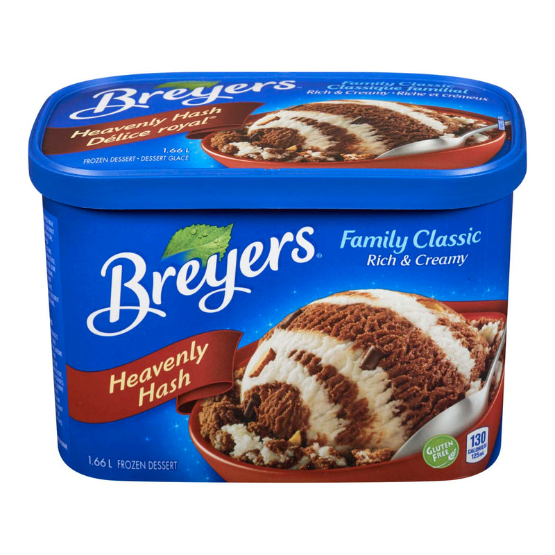 Breyers Family Classic Heavenly Hash Ice Cream, 1.66 litre