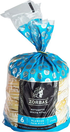Zorbas Authentic White Pitas, 450 g
