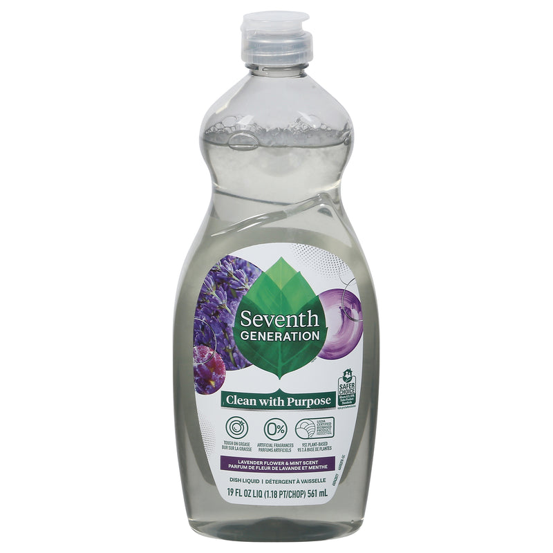 Seventh Generation Lavender Flower & Mint Scent Dish Liquid, 562 mL