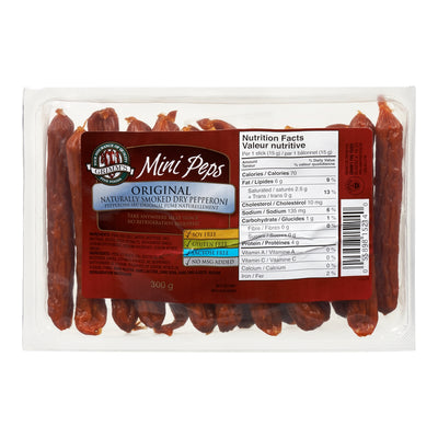 Grimm's Mini Peps Original Naturally Smoked Dry Pepperoni, 300 g