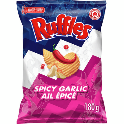 RUFFLES SPICY GARLIC 180G