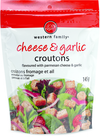 WESTERN FAMILY Cheese & Garlic Croutons 145g