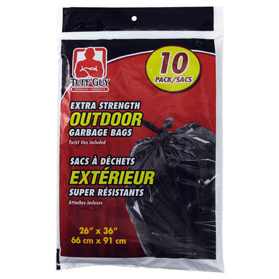 TUFF GUY Recycled Black Garbage Bags 8 ea