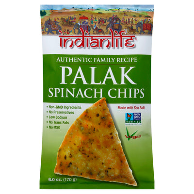 Indian Life Palak Spinach Chips, 170 g