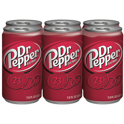 DR PEPPER Mini Cans 6 Pack