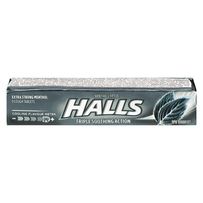 HALLS Extra Strong Menthol Cough Drops 9 Tablets