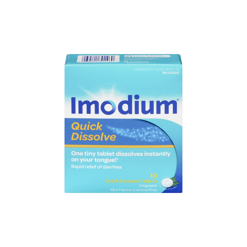 IMODIUM Quick Dissolve Rapid Relief of Diarrhea 10's