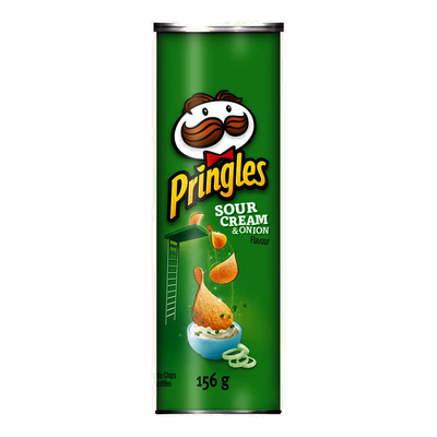 PRINGLES Sour Cream & Onion Potato Chips 156g
