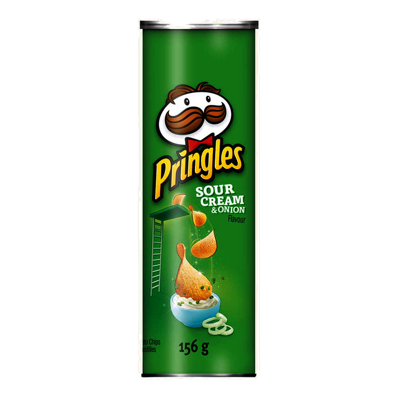 PRINGLES Sour Cream & Onion Potato Chips 156g