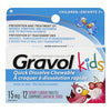 GRAVOL Kids Quick Dissolve Chewable Cherry Tablets 12's