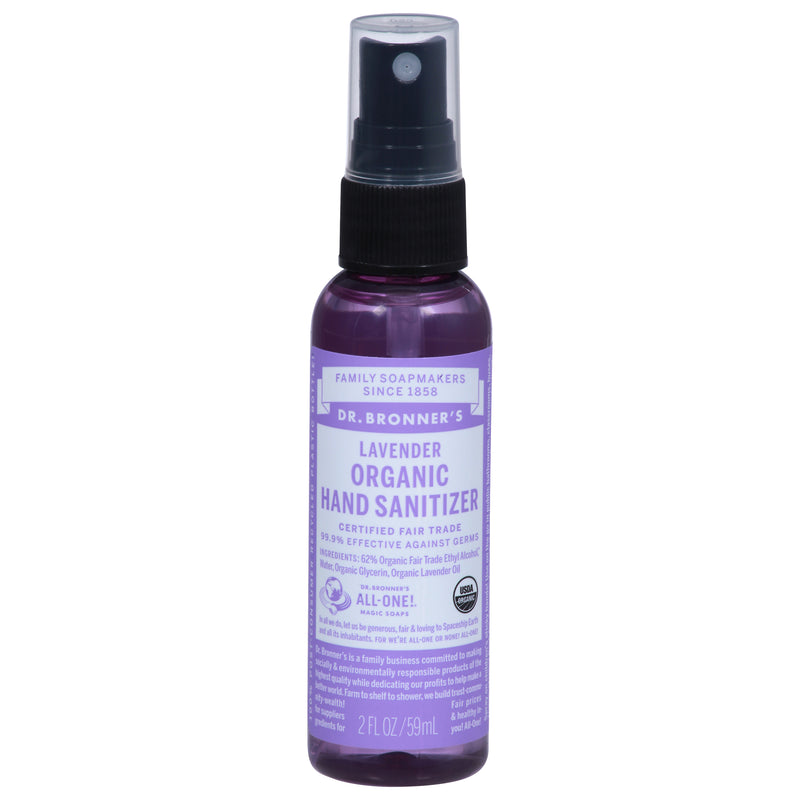 DR BRONNERS Magic Hand Sanitizing Spray, Lavender 57g