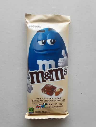 M&M's Milk Chocolate Bar Almond, 110 g
