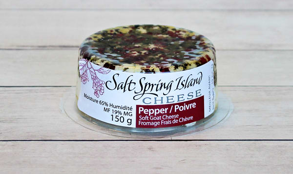Salt Spring Island Pepper Soft Goat Cheese, 150 g