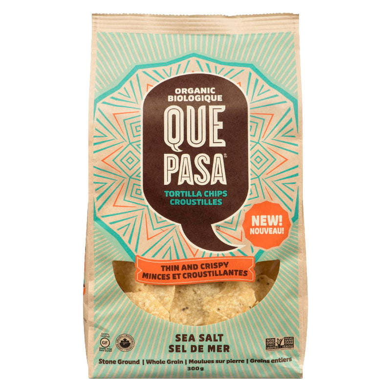 QUE PASA Sea Salt Organic Tortilla Chips 300g