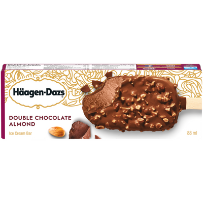 HAAGEN DAZS Double Chocolate Almond Ice Cream Bar 88ml