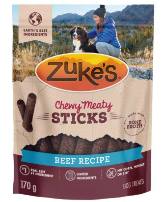 ZUKES CHEWY BEEF STICKS 170 G