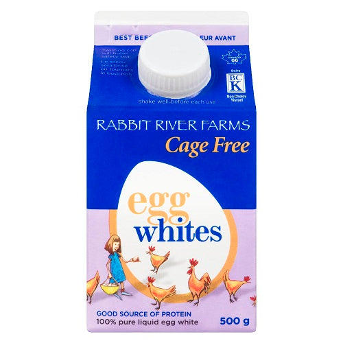 Rabbit River Farms Cage Free Egg Whites, 500 g