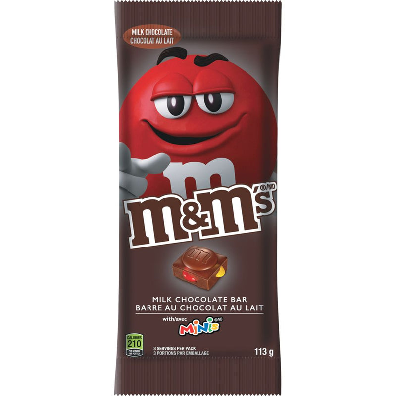 M&M's Milk Chocolate Bar, 113 g